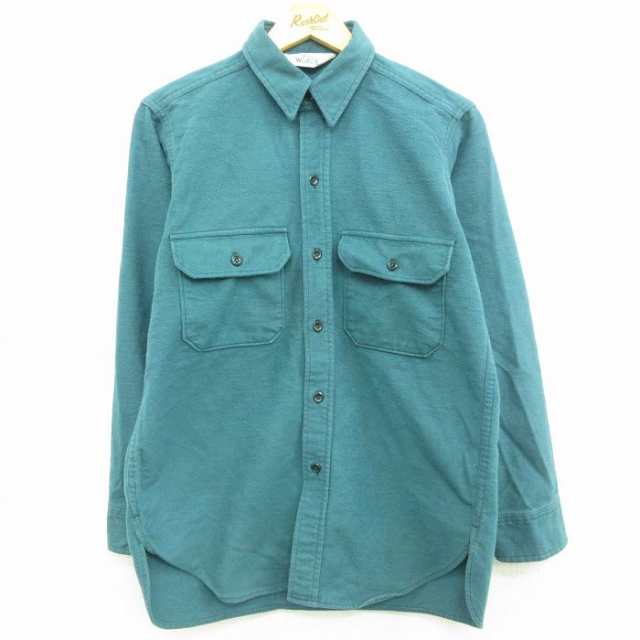 古着 ウールリッチ WOOLRICH 長袖 ヘビー フランネル シャツ メンズ 80