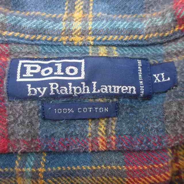 古着 ラルフローレン Ralph Lauren 長袖 ブランド ヘビー フランネル