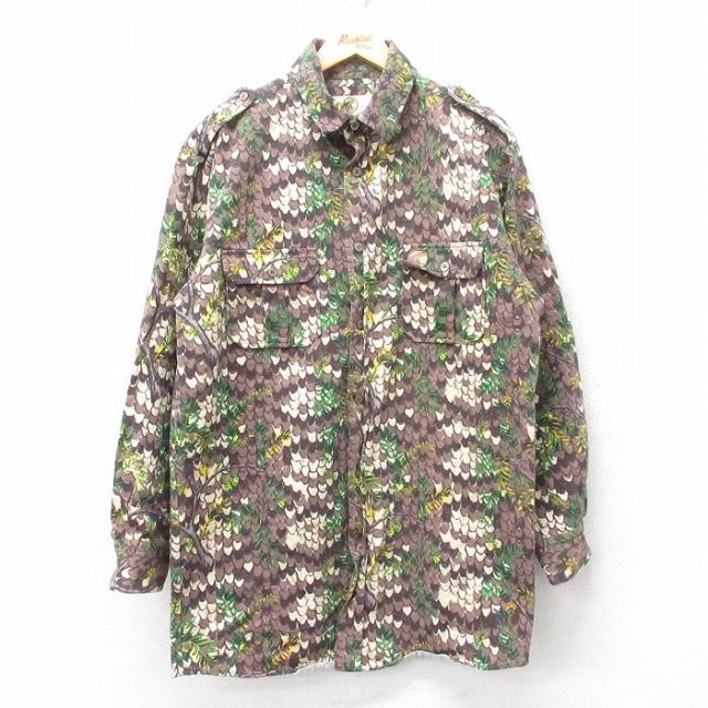 古着 長袖 ハンティング シャツ メンズ ダイヤモンドバックカモ ロング丈 コットン 茶他 ブラウン 迷彩 spe Lサイズ 中古 トッ 中古 古着の通販は 5,900円