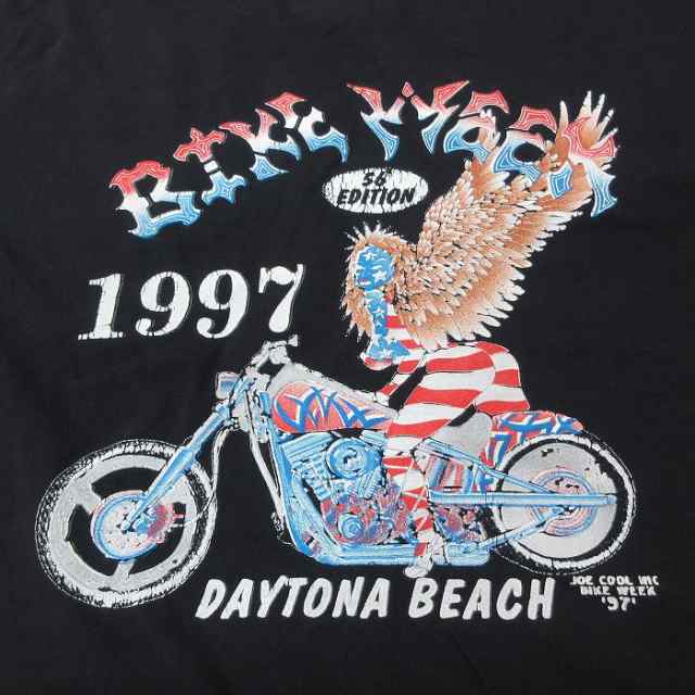 古着 半袖 ビンテージ Tシャツ メンズ 90年代 90s バイクウィーク 鳥