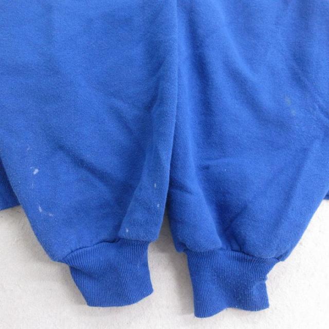 古着 ラッセル 長袖 スウェット メンズ 90年代 90s COLONELS クルーネック USA製 青 ブルー Lサイズ 中古 スエット トレーナー 中古 古着_5
