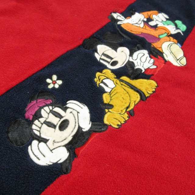 古着 長袖 フリース トップス メンズ 90年代 90s ディズニー DISNEY