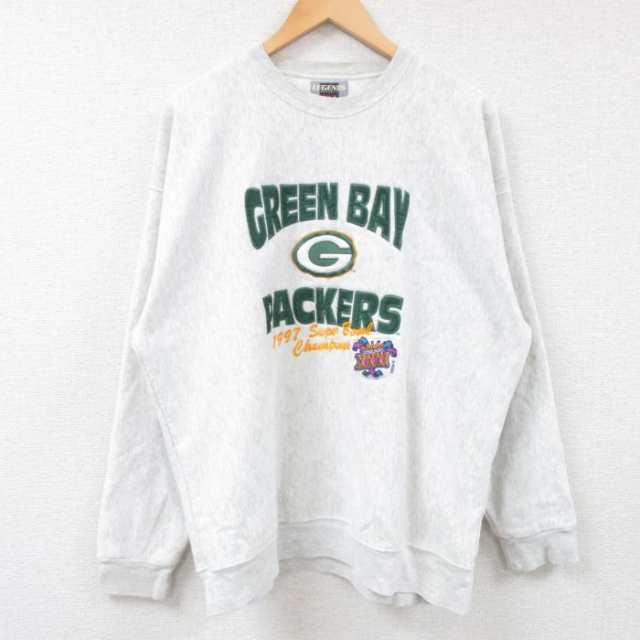 古着 長袖 スウェット メンズ 90年代 90s NFL グリーンベイパッカーズ