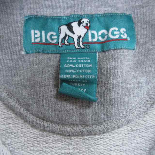 古着 ビッグドッグス BIG DOGS 長袖 スウェット パーカー メンズ 00