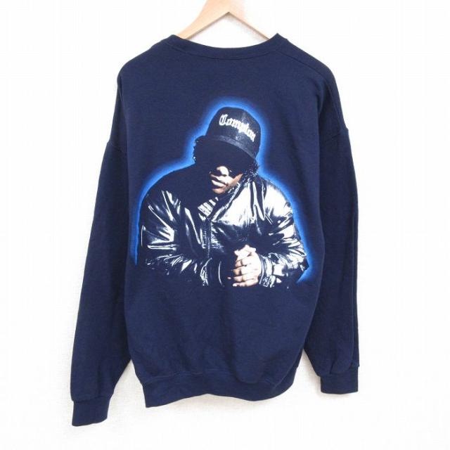 XL★古着 長袖 ヒップホップ ラップ スウェット メンズ 00年代 00s プレイボーイカルティ 大きいサイズ クルーネック 白 ホワイト 24sep20 中古 スエット トレーナー トップス 古着通販 XL☆古着 長袖 ヒップホップ ラップ セーター メンズ