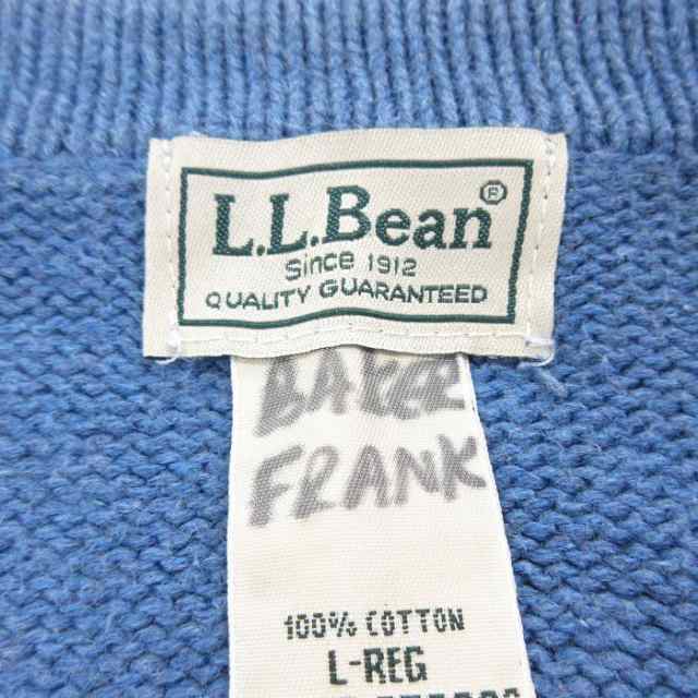 古着 エルエルビーン LLBEAN 長袖 ニット カーディガン メンズ 00年代