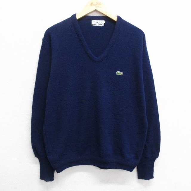 古着 ラコステ LACOSTE IZOD 長袖 ブランド セーター メンズ 80年代