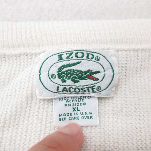 古着 ラコステ LACOSTE 長袖 ブランド セーター メンズ 90年代 90s