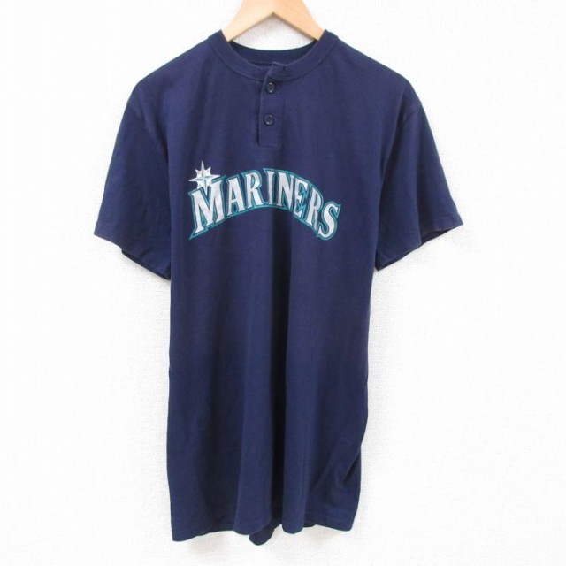 Majestic × シアトル マリナーズ MLB公式 XLサイズ 古着Tシャツ