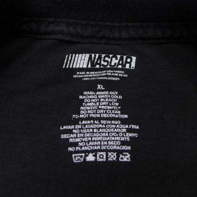 古着 長袖 Tシャツ メンズ レーシング デイルアーンハート NASCAR 大きいサイズ コットン クルーネック 黒 ブラック XLサイズ 中古  古着｜au PAY マーケット