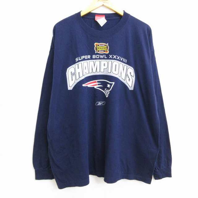 古着 リーボック REEBOK 長袖 ビンテージ Tシャツ メンズ NFL ニュー