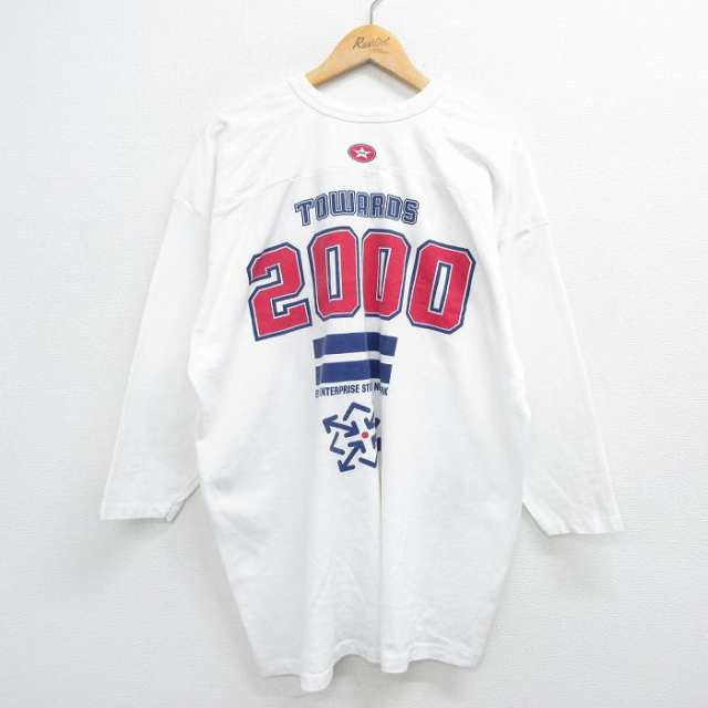 古着 7分袖 ビンテージ フットボール Tシャツ メンズ 00年代 00s