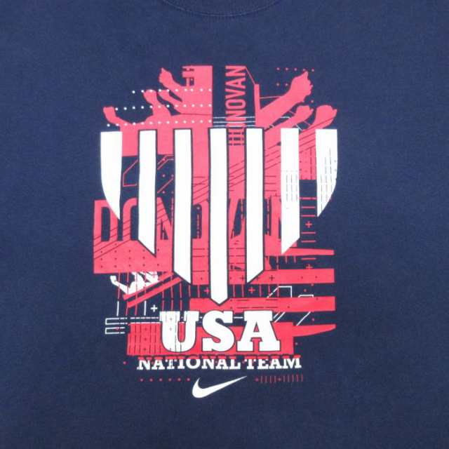 古着 ナイキ NIKE 半袖 ブランド Tシャツ メンズ サッカー ランドンドノバン 10 大きいサイズ コットン クルーネック 紺 ネイ 中古 古着の通販はau  PAY マーケット - 古着屋RUSHOUT