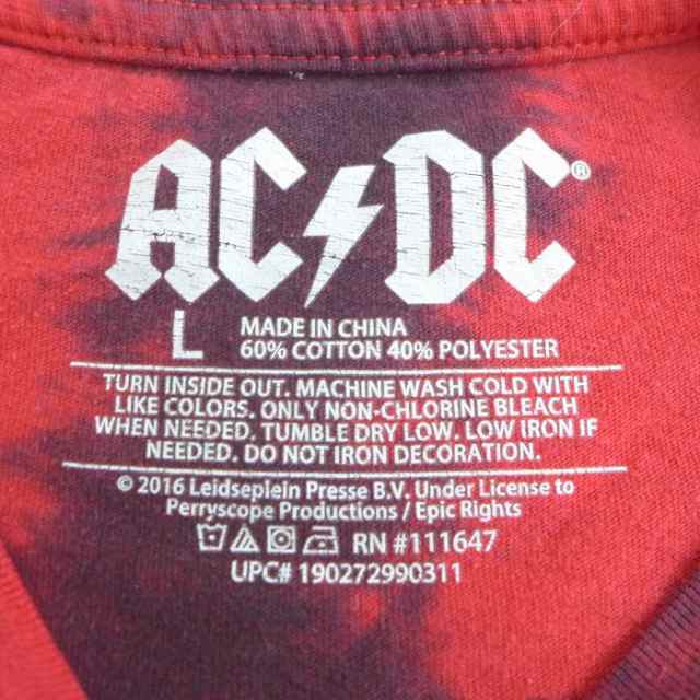 古着 半袖 ロック バンド Tシャツ メンズ エーシーディーシー AC/DC