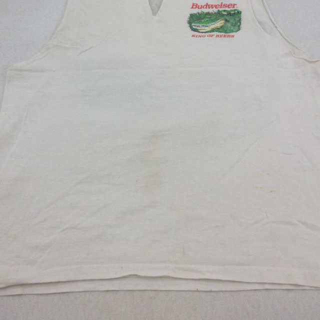 90年代　ノースリーブ　Ｔシャツ　ホワイト　白　ビンテージTシャツ