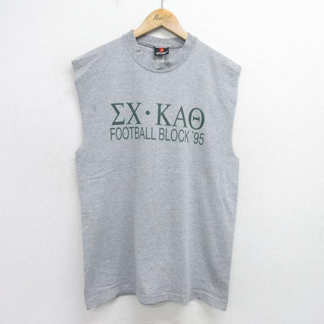 古着 ビンテージ ロック バンド ノースリーブ Tシャツ メンズ 90年代 90s ビートルズ The Beatles フットボール クルーネック  中古 古着の通販は 5,310円