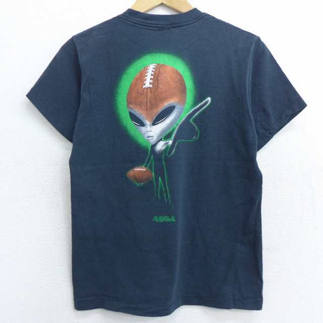 古着 半袖 ビンテージ Tシャツ 90年代 90s 宇宙人 エイリアン クルー