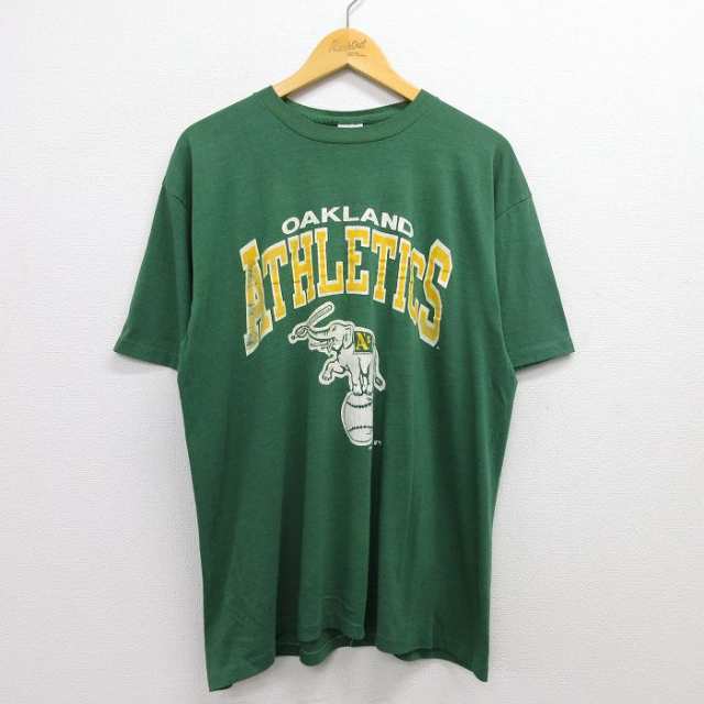 古着 半袖 ビンテージ Tシャツ メンズ 90年代 90s MLB オークランド ...