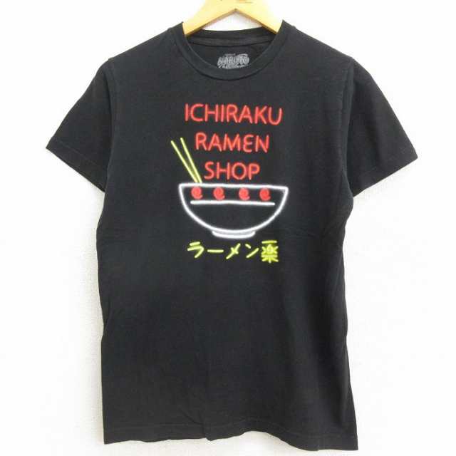 アメリカ古着 NARUTO ナルト ラーメン一楽 半袖 Tシャツ アニメ S