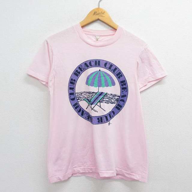 古着 半袖 ビンテージ Tシャツ メンズ 80年代 80s ビーチ パラソル