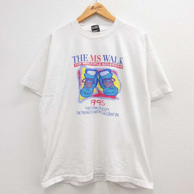 古着 半袖 ビンテージ Tシャツ メンズ 90年代 90s 靴 企業広告 大きい