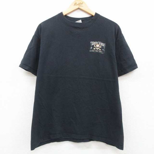 古着 半袖 ビンテージ Tシャツ メンズ 00年代 00s スカル BREW THRU 海賊 コットン クルーネック 黒 ブラック XLサイズ 中古  中古 古着の通販はau PAY マーケット - 古着屋RUSHOUT | au PAY マーケット－通販サイト