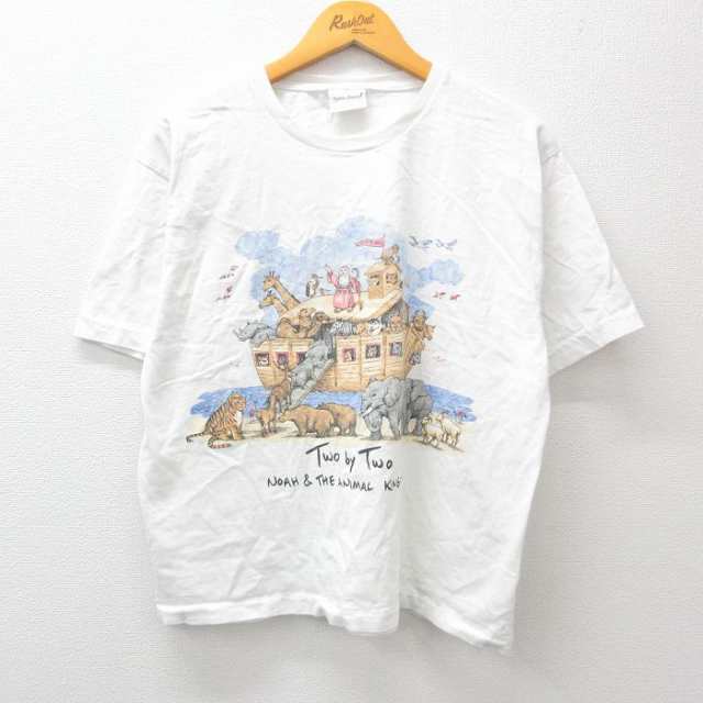 古着 半袖 ビンテージ Tシャツ メンズ 00年代 00s ゾウ ライオン ノア