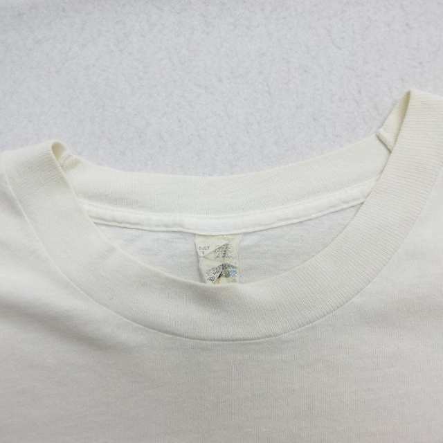 古着 半袖 ビンテージ Tシャツ メンズ 80年代 80s Newport タバコ 大きいサイズ コットン クルーネック 白 ホワイト spe XLサ  中古 古着｜au PAY マーケット