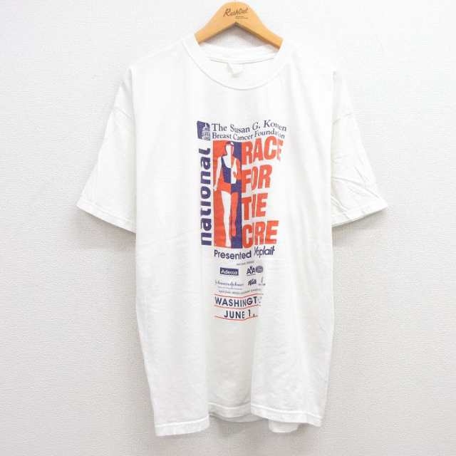 古着 半袖 ビンテージ Tシャツ メンズ 00年代 00s レース 企業広告