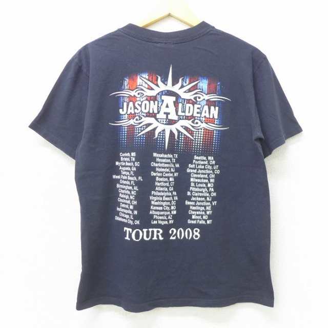 古着 半袖 ビンテージ ロック バンド Tシャツ メンズ 00年代 00s ジェイソンアルディーン コットン クルーネック 黒 ブラック 中古 古着の通販はau PAY マーケット 古着屋RUSHOUT au PAY マーケット-通販サイト MDE バンドTシャツ 古着 黒 JASONALDEAN ジェイソンアルディーン