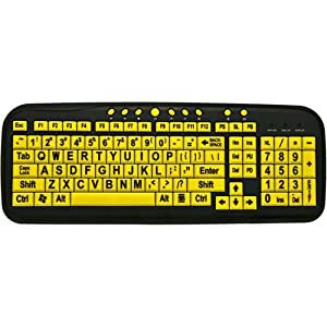 EZSEE USB YELLOW KEYS ON BLACK KEYBOARD(未使用の新古品)の通販は