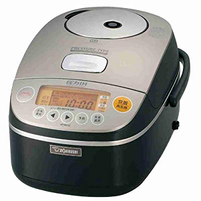 ZOJIRUSHI 圧力IH炊飯ジャー 【5.5合炊き】 メタリックブラウン NP-BA10-TC(中古品)の通販は 16,817円