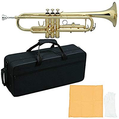 MAXTONE 管楽器セット トランペット B♭管 ゴールドラッカー仕上げ TT-104L(中古品)の通販は