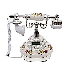 レトロ電話機 ヨーロッパスタイルのアンティーク電話レトロ電話固定電話ミ (未使用の新古品)の通販は