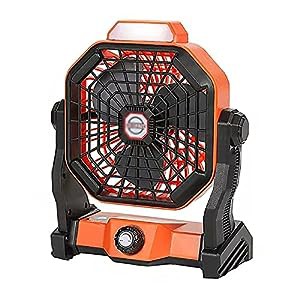 USBシーリングファン 電気ファンの屋外キャンプテント照明多機能天井ファン(中古品)の通販は 29,799円