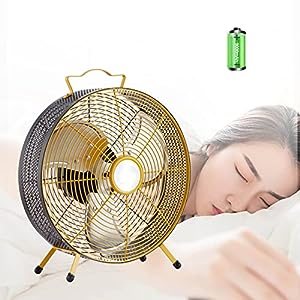 充電式高速ポータブルファン、静かなキャンプファン、低ノイズの屋内と屋外(未使用の新古品)の通販は