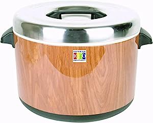Thunder Group 保温ジャー 2.2升 4L 木目 業務用 電気不要 保温専用 ご飯 (中古品)の通販は