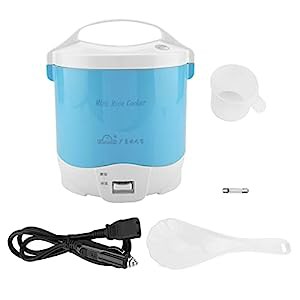 自動車用24v 180w 1.6l電気携帯用多機能炊飯器スチーマー(青)(中古品)の通販は