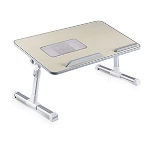 調整可能なラップトップスタンドベッドデスク、USB冷却ファン/ソフトハンド(中古品)の通販は