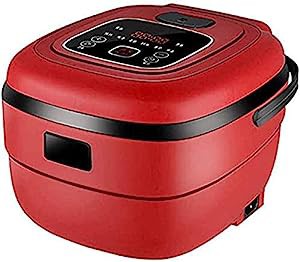 2.5L電気炊飯器ミニフードスチーマーヨーグルトマシンメーカーケーキ、赤、(中古品)の通販は