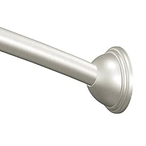 Moen CSR2166BN 72 in. Fixed Length Curved Shower Rod, Brushed Nickel b(未使用の新古品)の通販は