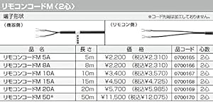 ノーリツ 温水暖房システム 部材 熱源機 関連部材 リモコンコードM〈2 (中古品)の通販は