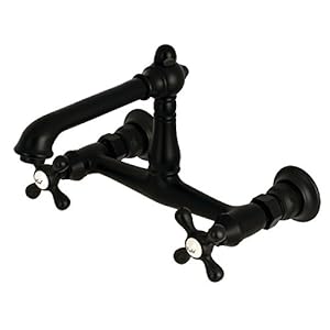 Kingston Brass 8インチセンターウォールマウントベッセルシンク蛇口 6-5/8(未使用の新古品)の通販は