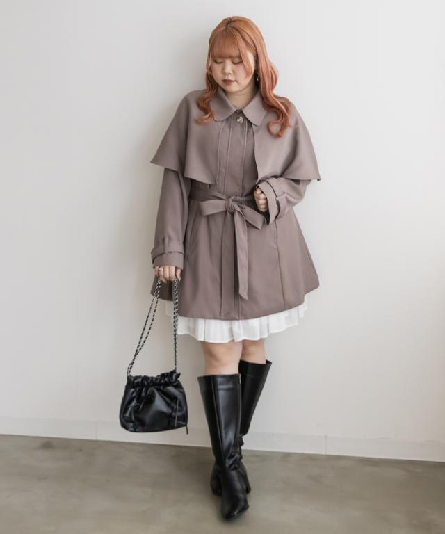 大きいサイズ/レディース/LL/3L/4L/CLETTEオリジナル☆ケープカラー