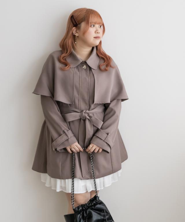 大きいサイズ/レディース/LL/3L/4L/CLETTEオリジナル☆ケープカラー