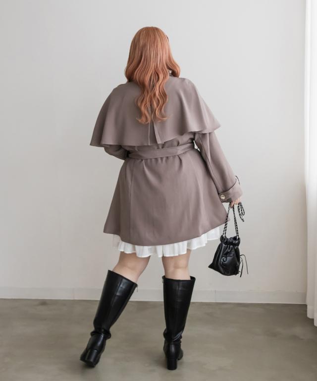 大きいサイズ/レディース/LL/3L/4L/CLETTEオリジナル☆ケープカラー