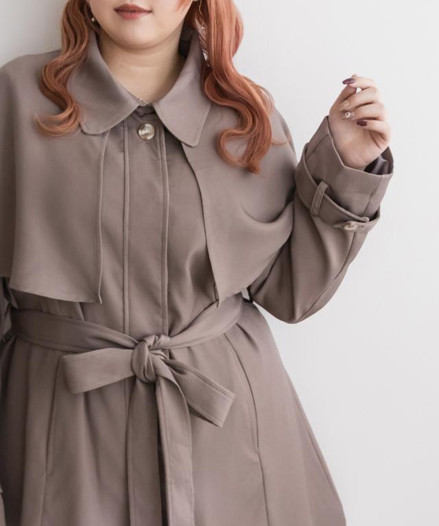 大きいサイズ/レディース/LL/3L/4L/CLETTEオリジナル☆ケープカラー