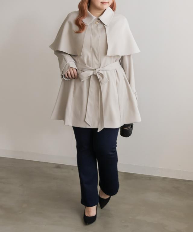 大きいサイズ/レディース/LL/3L/4L/CLETTEオリジナル☆ケープカラー