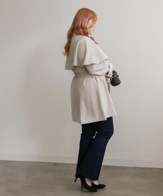 大きいサイズ/レディース/LL/3L/4L/CLETTEオリジナル☆ケープカラー