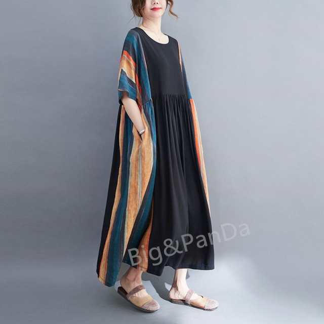 ワンピース ドレス 韓国ファッション ロングワンピース 大きいサイズ